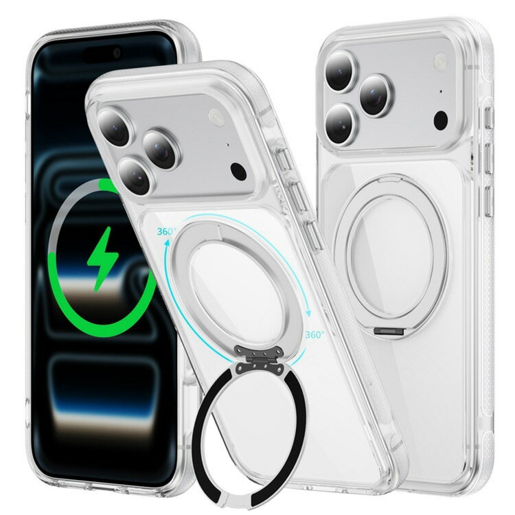 適用蘋果iPhone16E二合一手機殼TPU+亞克力齒輪支架殼