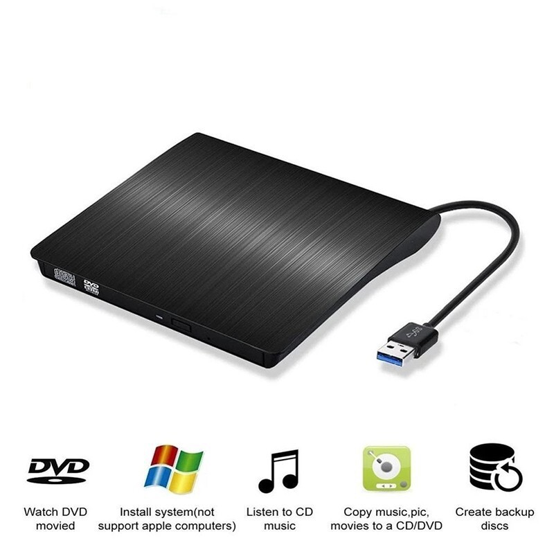 USB3.0拉絲DVD外接播放器不帶燒錄火爆款臺式通用