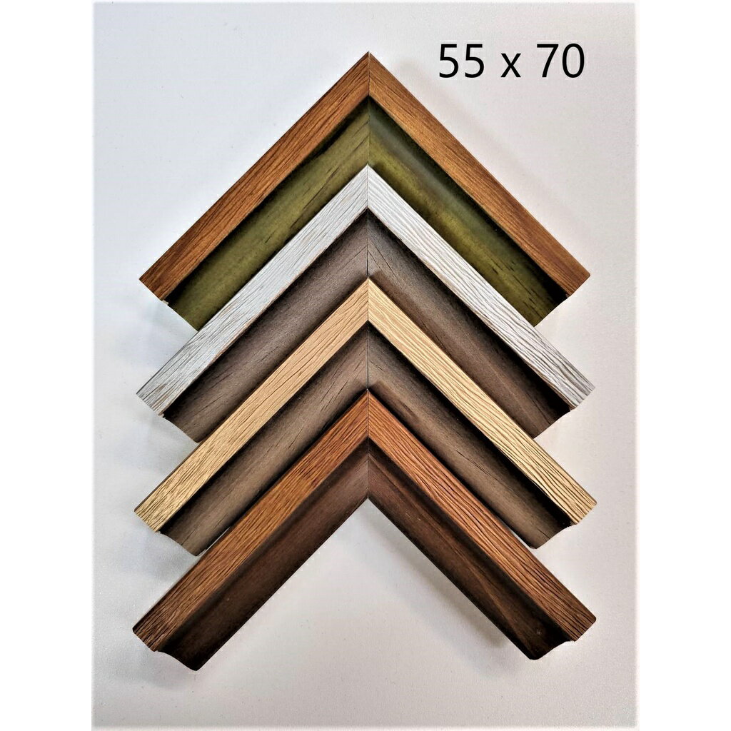 拼圖框 - 台灣製234優質雙色木框 (適用作品尺寸：55 x 70公分)(特殊規格)
