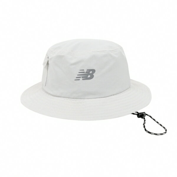 【滿額現折300】NEW BALANCE 漁夫帽 NB 灰白色 反光LOGO 滑面 戶外 帽子 LAH41011GYM