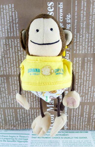 【震撼精品百貨】OSARUNOMONKICHI 淘氣猴 吊飾玩偶-黃 震撼日式精品百貨