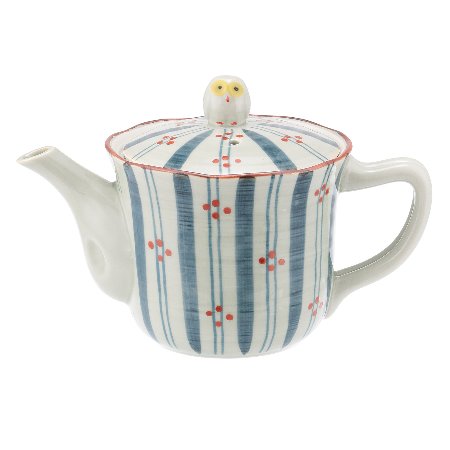 日本製 波佐見燒 十草花 急須壺 (470 ml)