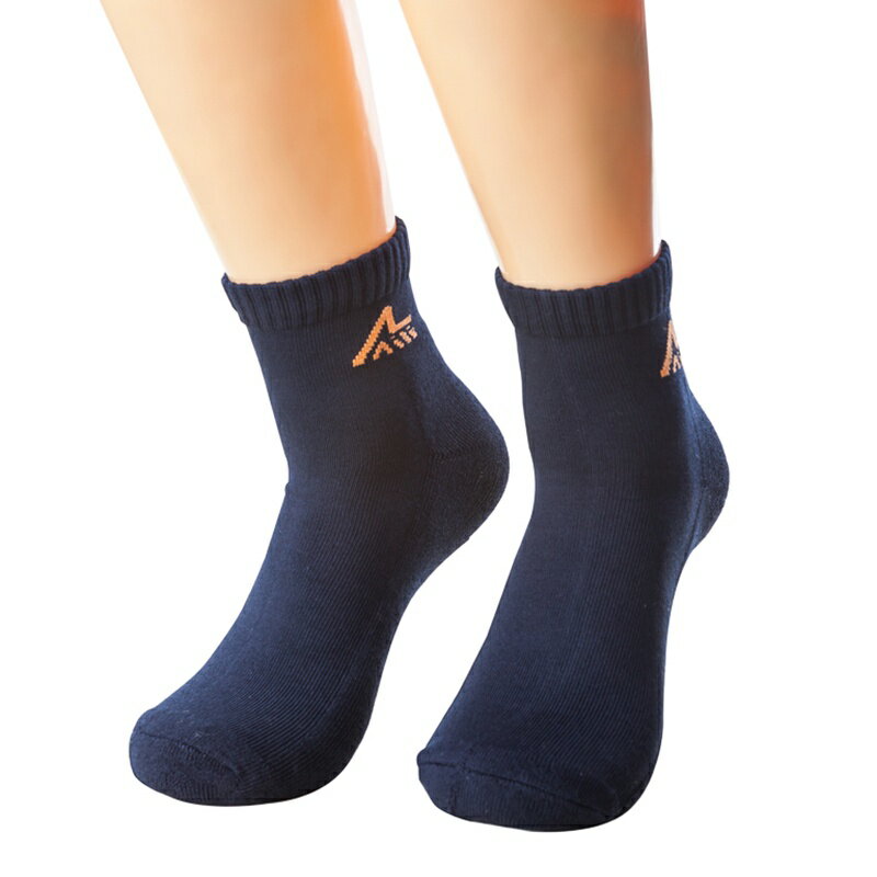 AILI艾莉艾草纖維抗菌襪 - 中筒毛巾襪(素色) 除臭襪 機能襪 抗菌襪