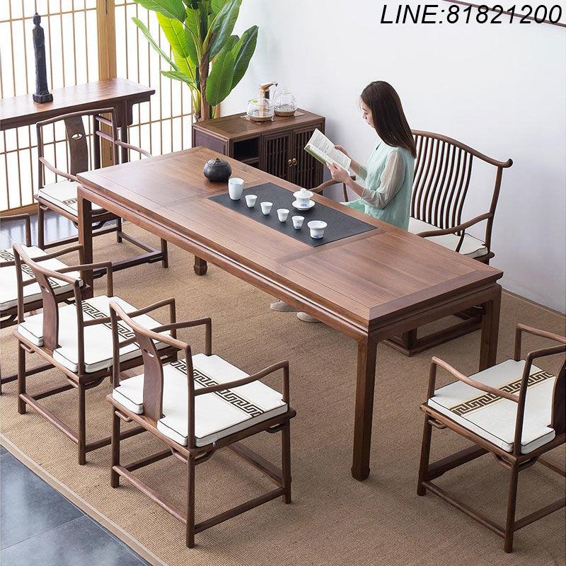 茶桌椅組 茶桌 榆木桌 實木桌椅 茶幾 泡茶臺 免運 開立發票 老榆木木茶桌茶室傢俱實木功夫泡茶臺禪意老榆木老榆木茶幾 支援訂製 支援組裝