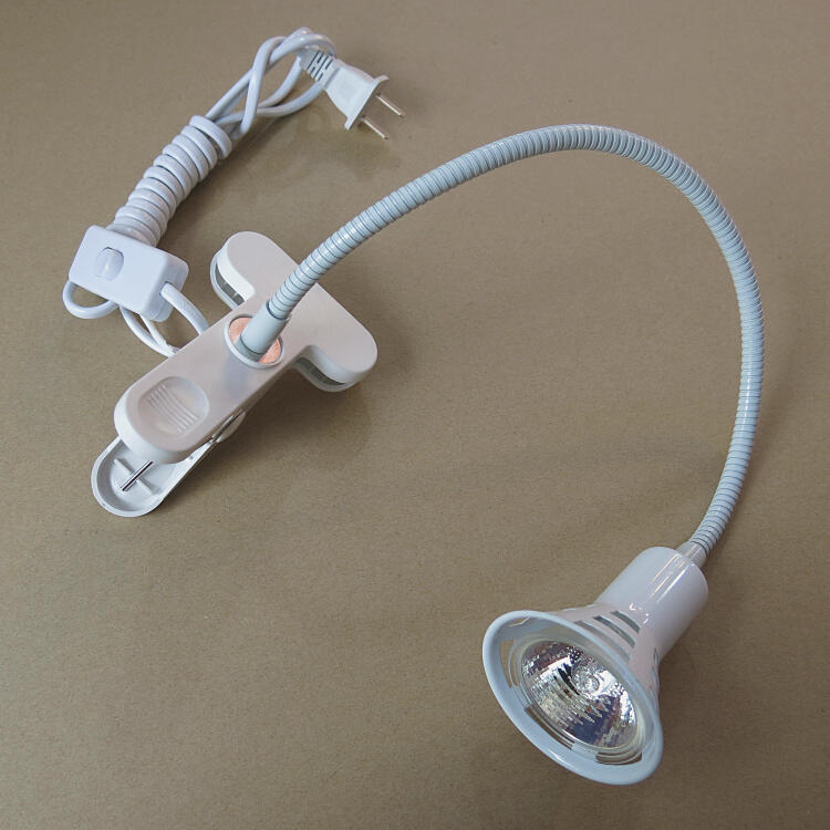 【免運】220v mr16 35w/50w鹵素射燈軟管式移動夾子燈 飾品照明燈具