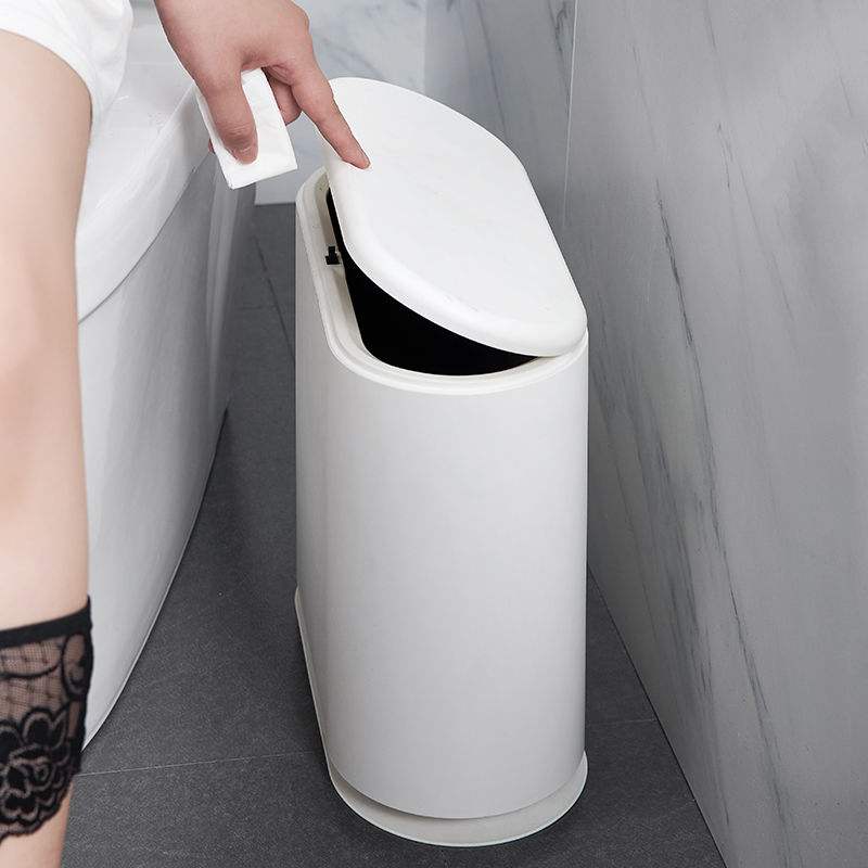 北歐垃圾桶家用客廳臥室按壓式廚房衛生間廁所創意垃圾桶大號帶蓋