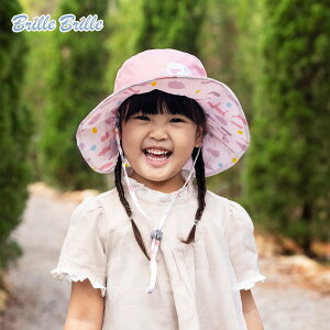 【Brille Brille】UPF50+ 經典涼感系列 兒童雙面防曬帽 - 繽紛夢徑