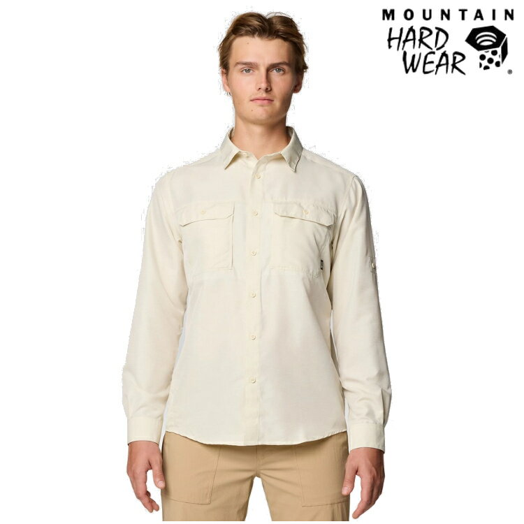 活動價 Mountain Hardwear Canyon Long Sleeve Shirt 男款 防曬輕量襯衫 1648751 / 2104101 022 石灰