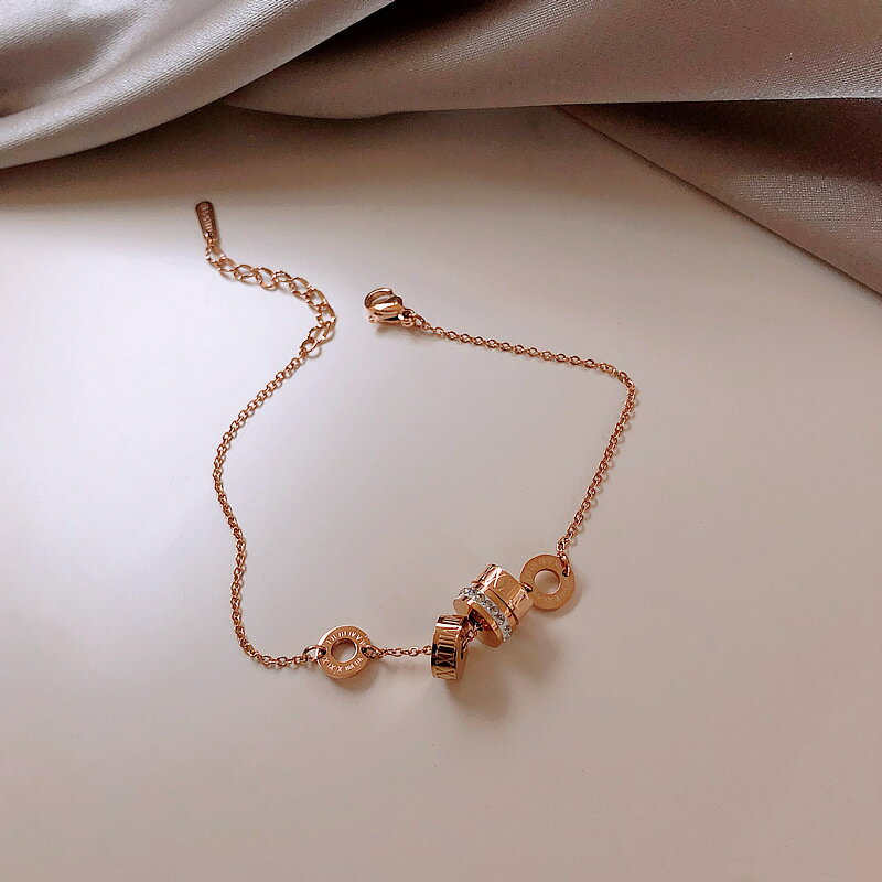 新品鈦鋼小蠻腰手鏈設計閨蜜手環女學生氣質網紅簡約個性手鐲