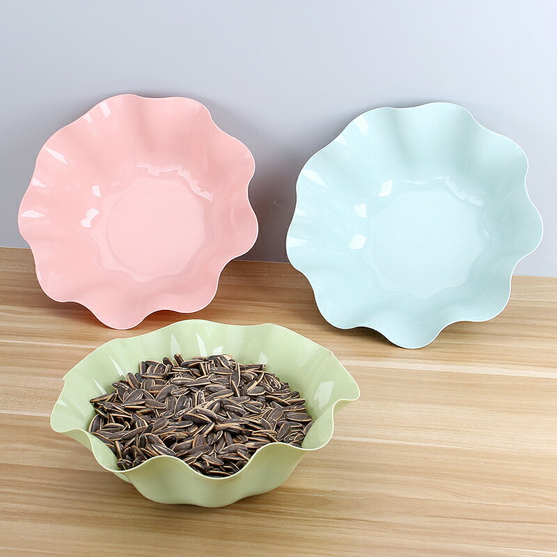 大號塑膠水果盤客廳廚房洗菜盆茶幾糖果盤乾果零食小吃盤子瓜果盤