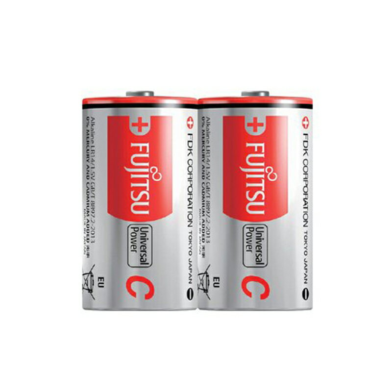 FUJITSU 富士通 2號 C 鹼性電池 2入 / 卡｜領券最高折$220