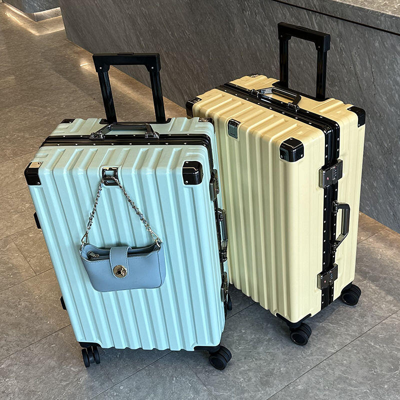 旅行箱登機箱拉桿箱多功能登機箱登機箱女大容量大學生密碼箱無聲靜音輪拉桿箱防爆高階旅行箱登機