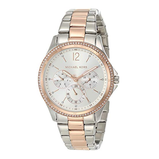 MICHAEL KORS 晶鑽錶 手錶 39mm 雙色鋼錶帶 女錶 手錶 腕錶 MK6690 MK(現貨)▶指定Outlet商品5折起☆現貨【送禮首選★APP下單點數4倍送】