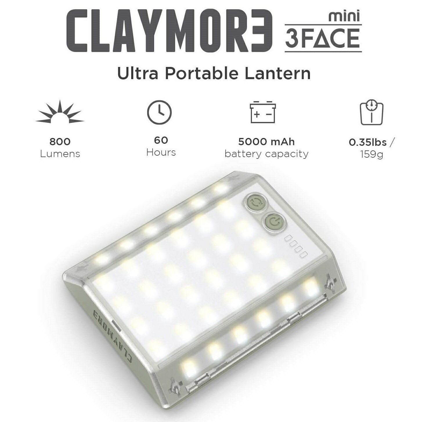 ├登山樂┤CLAYMORE Mini Lantern 3FaceMini LED 露營燈 # CLF-500 快速充電的行動電源