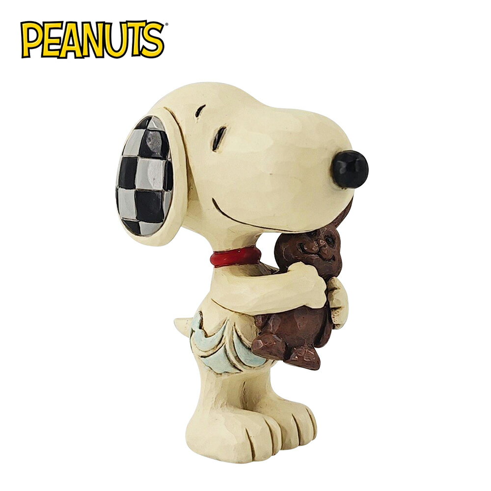 【正版授權】Enesco 迷你史努比 手拿巧克力兔子 塑像 公仔 精品雕塑 Snoopy PEANUTS - 380930