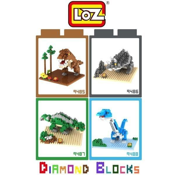 <br/><br/>  LOZ 迷你鑽石小積木 侏儸紀 系列 樂高式 組合式 益智玩具 原廠正版 超大盒款<br/><br/>