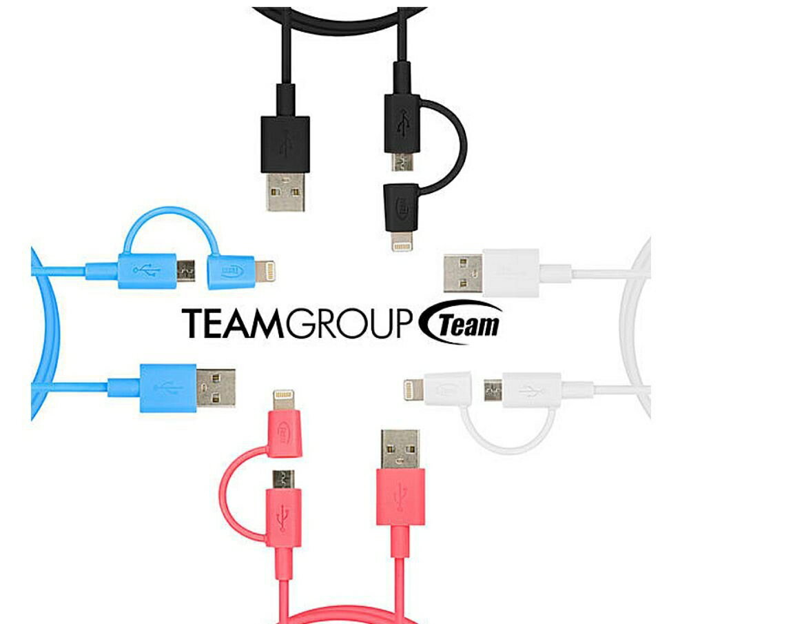 Team WC02 Lightning/Micro USB 二合一傳輸充電線(MFi) 傳輸線 電源線 充電線 傳輸線