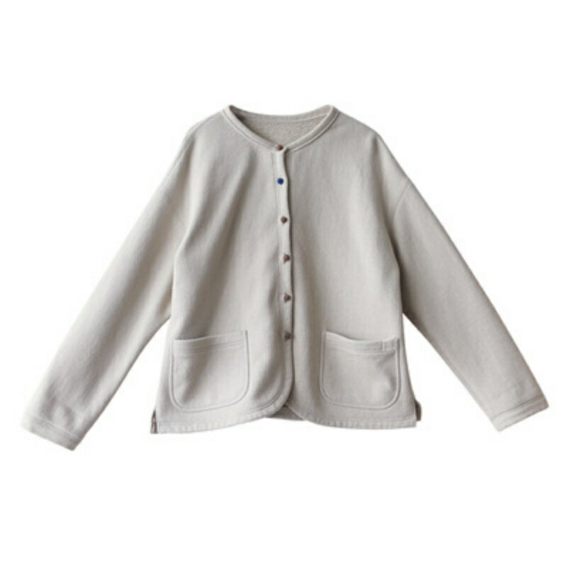 現貨+預購 針織外套長袖針織衫-純棉撞色圓領保暖女外套74kc52【獨家進口】【米蘭精品】