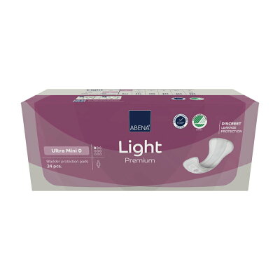 ABENA 雅保 女士專用尿墊 輕度尿墊系列-一般型 (19*8cm/24片/包)【杏一】