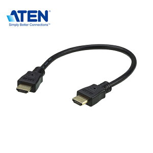 【預購】ATEN 2L-7DA3H 0.3公尺 高速True 4K HDMI線材附乙太網路功能