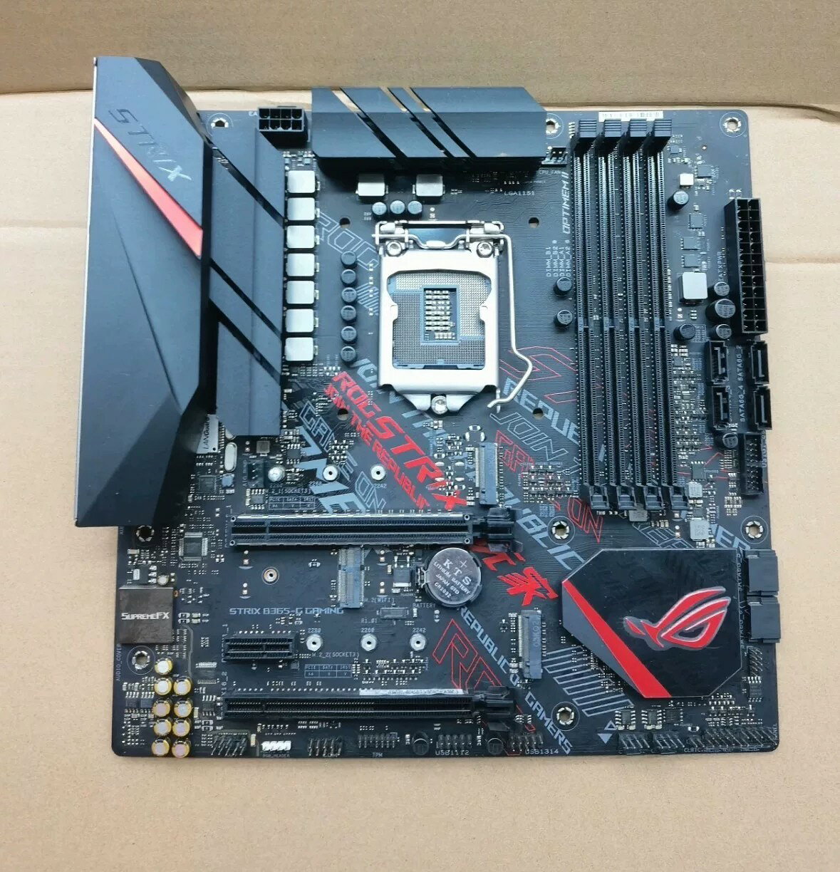 華碩ROG STRIX B365-G GAMING主機板 電競遊戲主機板 工包現貨 配件齊全 電腦組裝 ATX主機板 支援9代CPU
