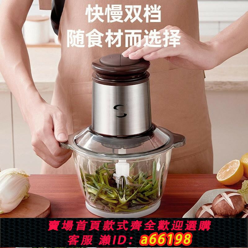 【臺灣公司 可開發票】110V伏絞肉機出口多功能家用一機三用電動碎蒜泥菜食物料理攪拌器