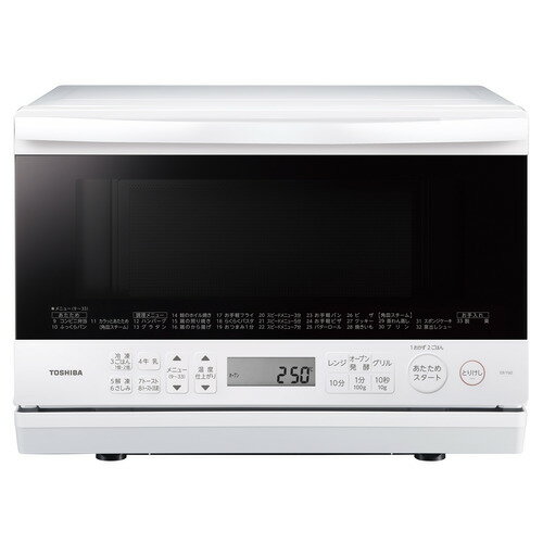 日本新款 TOSHIBA 東芝 ER-Y60 水波爐 23L 石窯 微波 烤 烘烤 白色 日本代購
