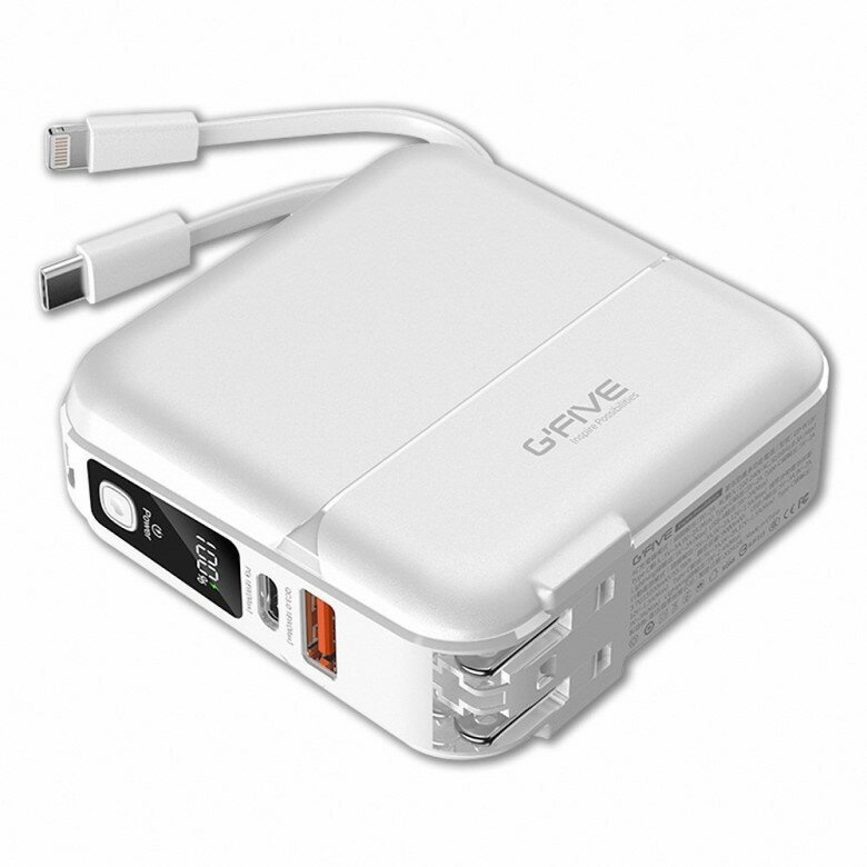 G-FIVE 勁量多功能行動電源 15000mAh(白色) [大買家]