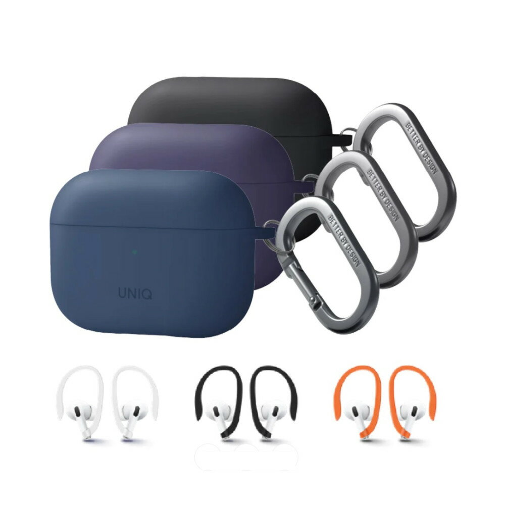 UNIQ-AirPods Pro第2代耳掛運動矽膠保護套【APP下單9%點數回饋】