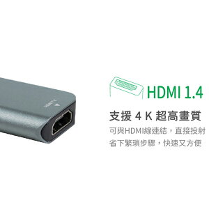 7合1多功能PD充電傳輸集線器 UTO-180 (TypeC/USB/HDMI/讀卡機)