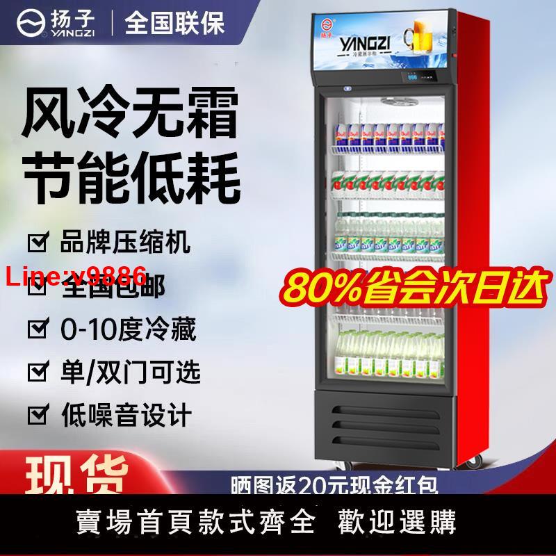 【臺灣公司 超低價】揚子飲料展示櫃冷藏冰櫃保鮮雙開門冷飲冷櫃商用單門啤酒冰箱立式