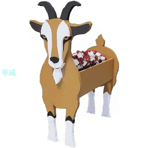 創意木製種植者動物樹脂花盆狗種植植物盆中可愛的動物狗和山羊形花盆 有趣的植物生長容器 用於蔬菜 花 草藥 理想的狗愛好者 創意木製種植者動物樹脂花盆狗種植植物盆中可愛的動物狗和山羊形花盆 有趣的植物生長容器 用於蔬菜 花 草藥 理想的狗愛好者