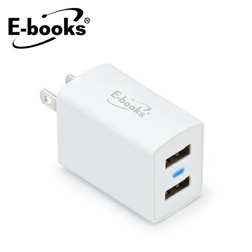 <br/><br/>  E-BOOKS B23 雙孔2.4A USB快速充電器 【三井3C】<br/><br/>