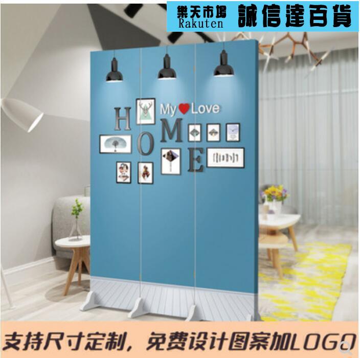 北歐麋鹿屏風隔斷墻客廳小戶型玄關可折疊移動簡約臥室遮擋家用