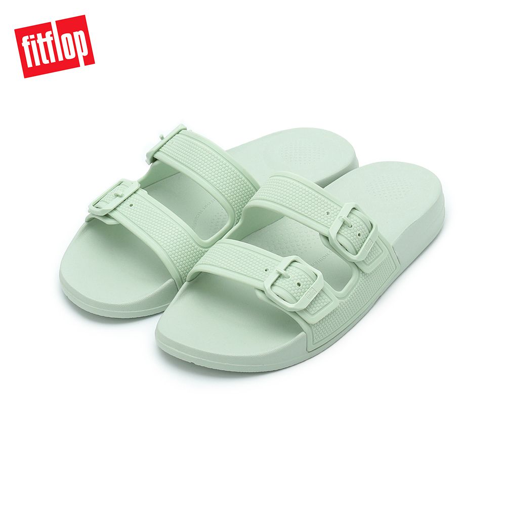 FITFLOP IQUSHION 雙帶扣環拖鞋 鼠尾草綠 6212-15033 女鞋 1