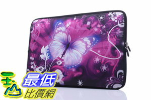 [106美國直購] 防護袋 YIDA 15-15.6吋 B01LPFDMP8 Laptop Sleeve Case Handle Bag Neoprene Cover, Butterfly