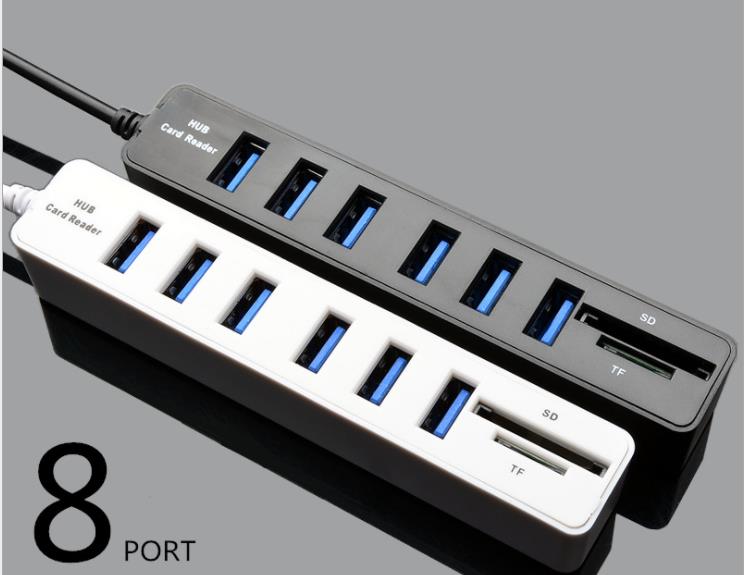 USB分線器帶開關多介面擴充套件HUB電腦轉換高速集線器USB Hub Combo