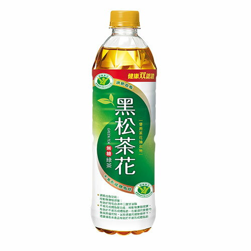 黑松茶花綠茶580ml*24入【愛買】