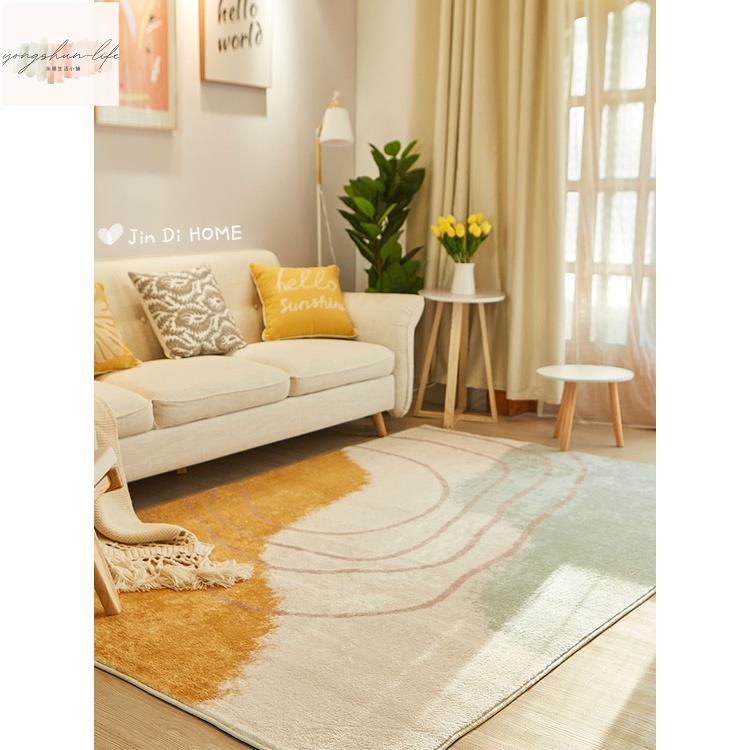 仿羊絨北歐ins地毯客廳簡約沙發茶幾毯子現代少女房間臥室床邊毛絨地墊
