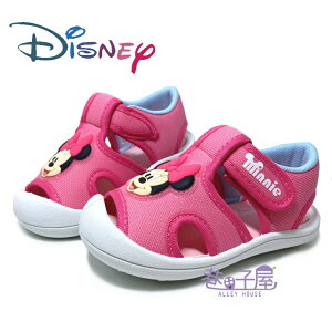 迪士尼DISNEY 童款米妮護趾涼鞋 [121058] 桃 MIT台灣製造【巷子屋】