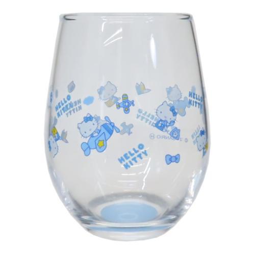 【震撼精品百貨】Hello Kitty 凱蒂貓~日本sanrio三麗鷗 KITTY滿版不倒翁玻璃杯*19750