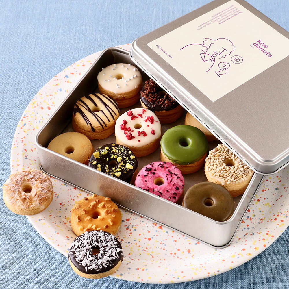 【預購】大阪限定 koe donuts 甜甜圈餅乾 鐵盒餅乾 13種24入 環保水杯 關西伴手禮 禮盒 中秋送禮
