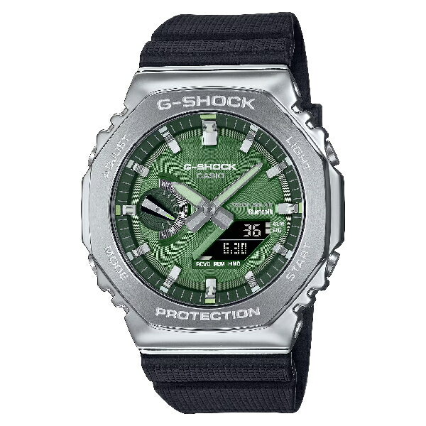 CASIO卡西歐 GBM-2100A-1A3 2100 系列精緻光澤金屬設計潮流腕錶 綠 44.4mm｜樂天全館特惠中★指定刷卡回饋10%