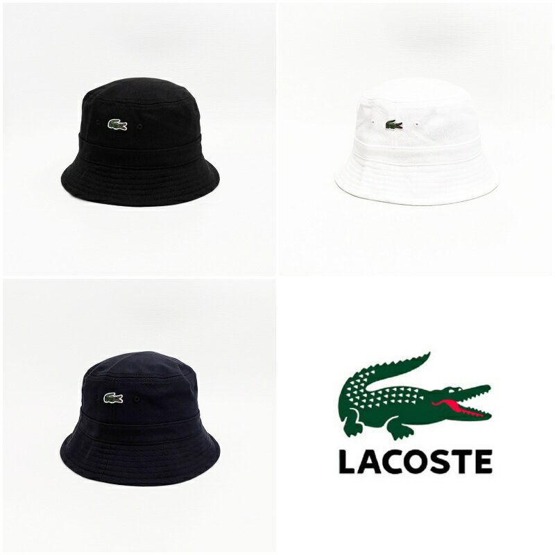 美國百分百【全新真品】Lacoste 帽子 休閒 配件 鱷魚 漁夫帽 遮陽帽 LOGO 三色 CW28 0