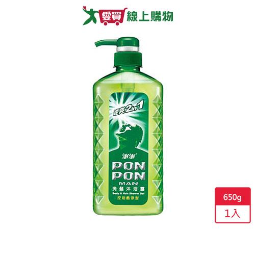 澎澎MAN洗髮沐浴露-控油酷涼650g【愛買】