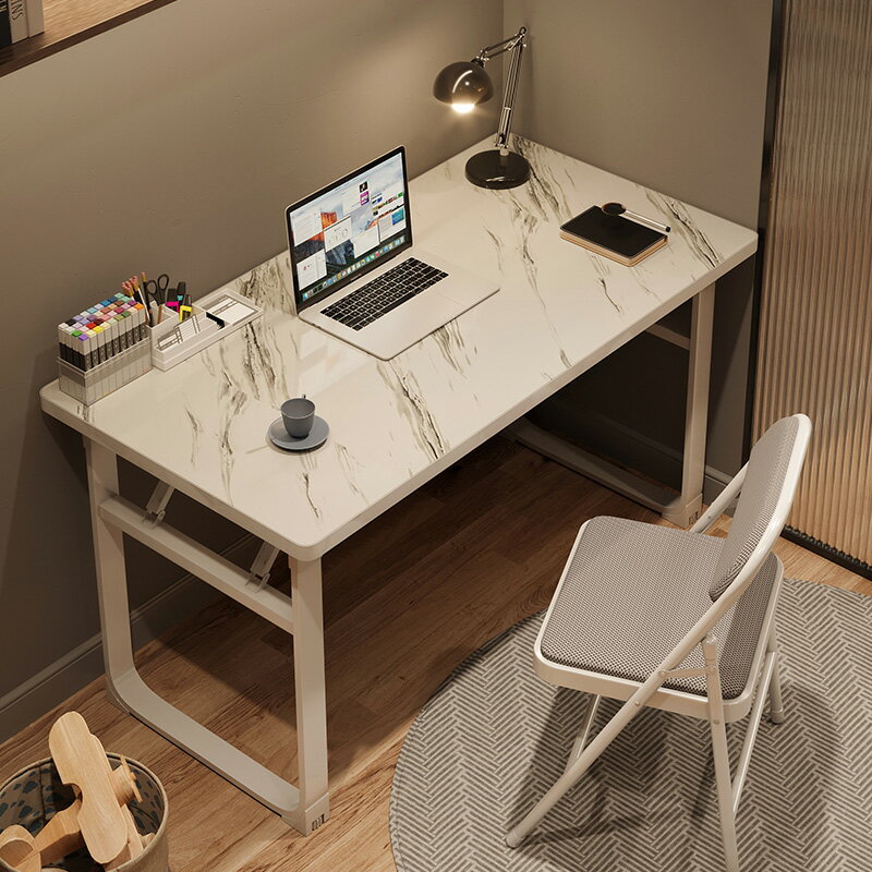簡易電腦桌臺式折疊桌子家用長條書桌女生臥室寫作業學習辦公桌椅