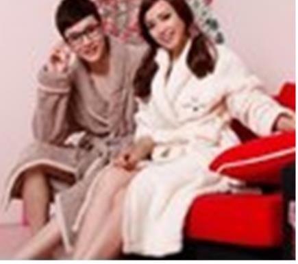 珊瑚絨加厚睡袍男女款