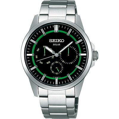 大台中時計SEIKO Spirit 酷玩個性太陽能全日曆腕錶 SBPV905J/39mm