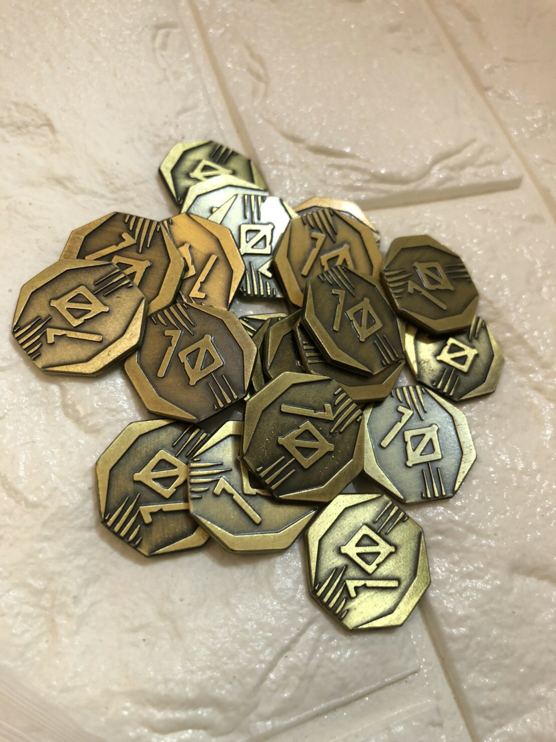 【桌遊侍】桌遊金屬幣 百搭任何桌遊使用 玩桌遊從此升級!!桌遊週邊 . 氏族豪華金屬幣.包含十元.五元.一元.桌遊菜鳥 5