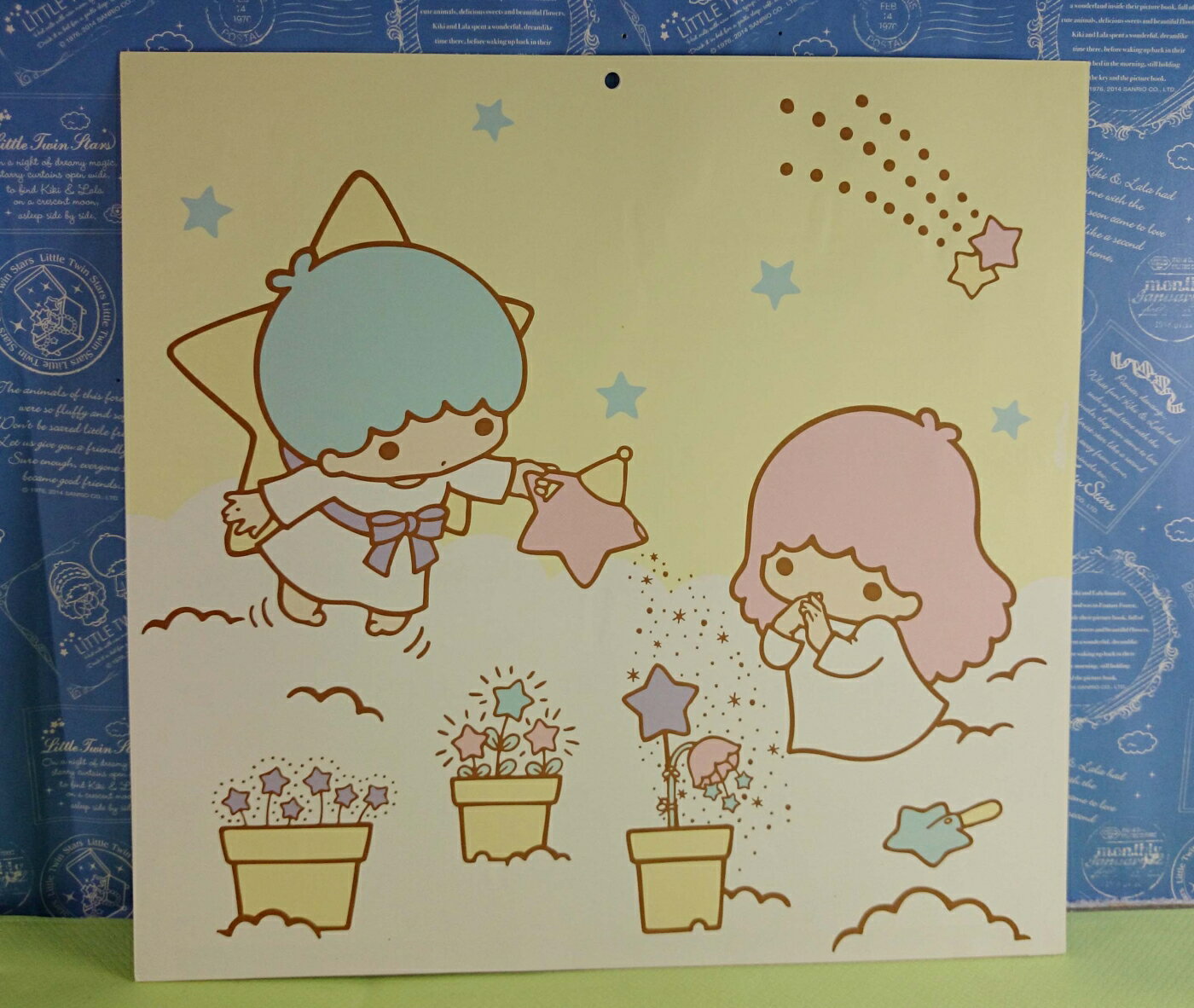 【震撼精品百貨】Little Twin Stars KiKi&LaLa 雙子星小天使 造型卡片 黃色 震撼日式精品百貨